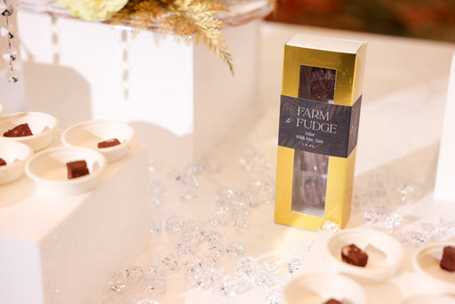 Mint Dark Chocolate Coconut Vegan Fudge w/ Macadamia Nuts (4 pc box) - Farm to Fudge Maui