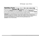 Sunset Dark Chocolate Coconut Vegan Fudge With Macadamia Nuts (4-piece box) - Farm to Fudge Maui