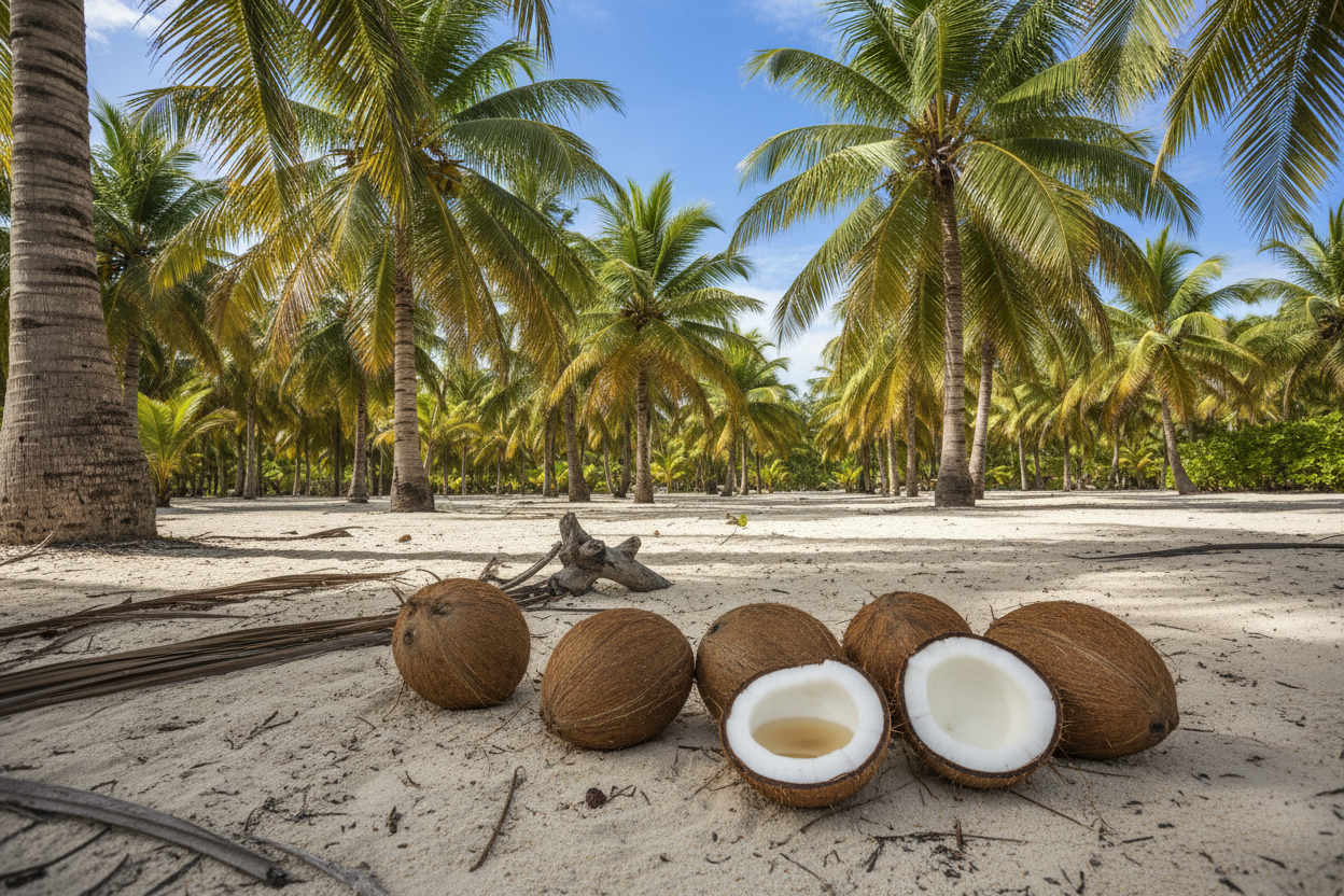 Coconut and coconut trees